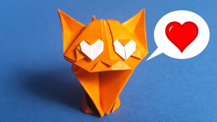 Adorable Origami Cat Easy Tutorial ???? ❤