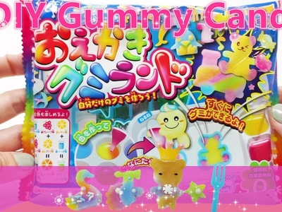 Colorful Kracie popin cookin | Gummy land candy DIY kids | Japanese oekaki たのしいケーキやさん 知育菓子