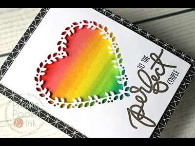 Concord & 9th Rainbow Watercolor Card + GIVEAWAY