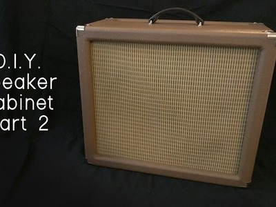 D.I.Y. Speaker Cabinet Build - Part 2 (Hardware + Tolex)