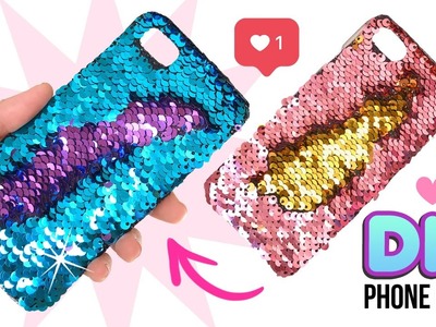 DIY Amazing VIRAL Color-Changing Phone Case!! DIY Mermaid Sequin Phone Case!