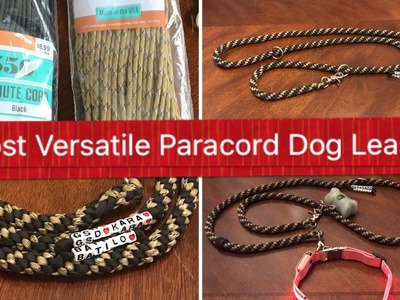 DIY Beautiful Paracord Dog Leash How To video of Strong Versatile Lead tutorial multi purpose
