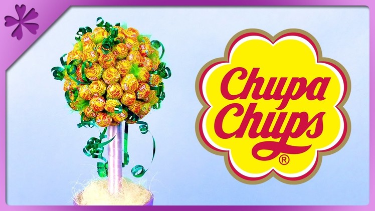 DIY Chupa Chups lollipop tree for Children's Day, birthday (ENG Subtitles) - Speed up #357