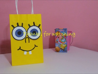 Diy easy spongebob candy bag