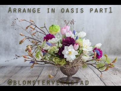 DIY Flower arranging in oasis