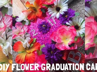DIY Flowers ???? Graduation Cap !! Cosmetology Grad ????????‍????✨ 2k17