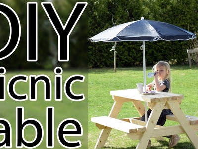 DIY kids picnic table.