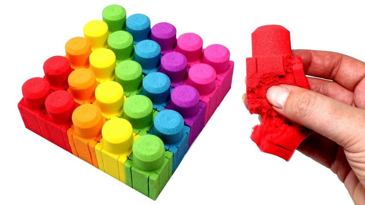 DIY Kinetic Sand Mega Bloks Learn Colors Kinetic Sand Feet LPS Minis Surprise Toys