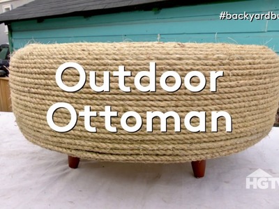 DIY Outdoor Ottoman