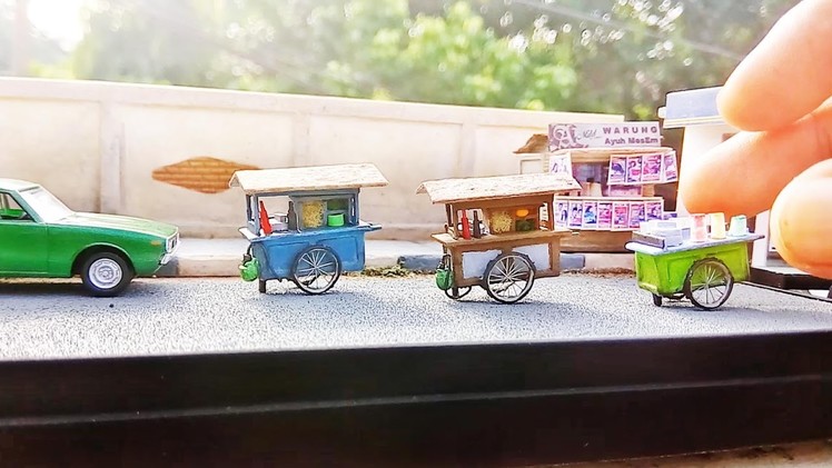 DIY Toys Mini Ice Cream Cart Handmade Toys & Diecast [Diorama 1:87]