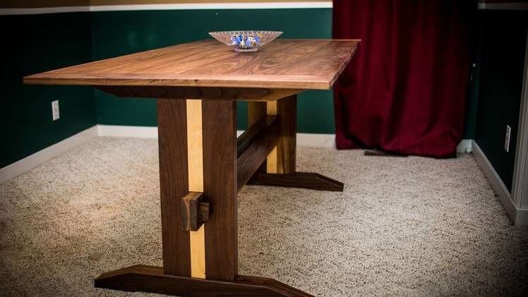 DIY - Walnut Trestle Table