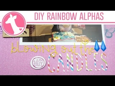 DIY Washi Rainbow Alphas | Freckled Fawn Washi Wednesday