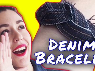 DIY Wonder Woman Denim Bracelets. Denimism | HISSYFIT