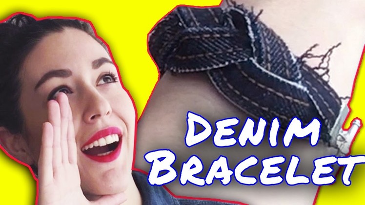 DIY Wonder Woman Denim Bracelets. Denimism | HISSYFIT