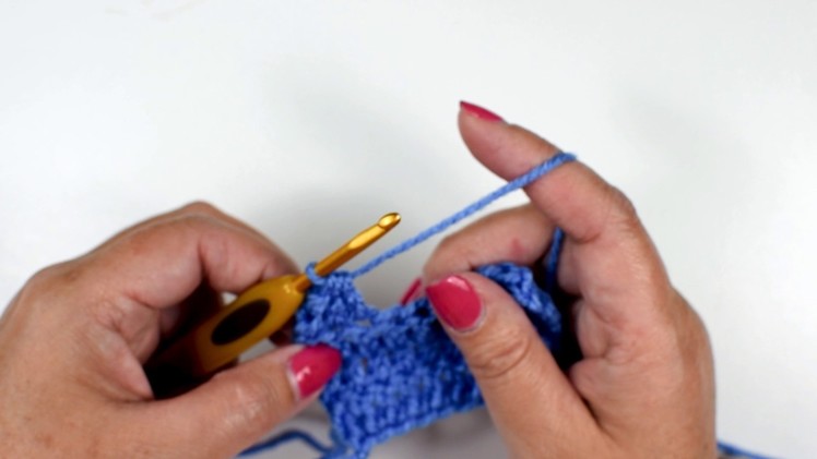 Double Crochet 2 Stitches Together (dc2tog) Left-handed
