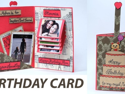 Handmade Birthday Card for Mom - Pull Tab Sliding Greeting Card