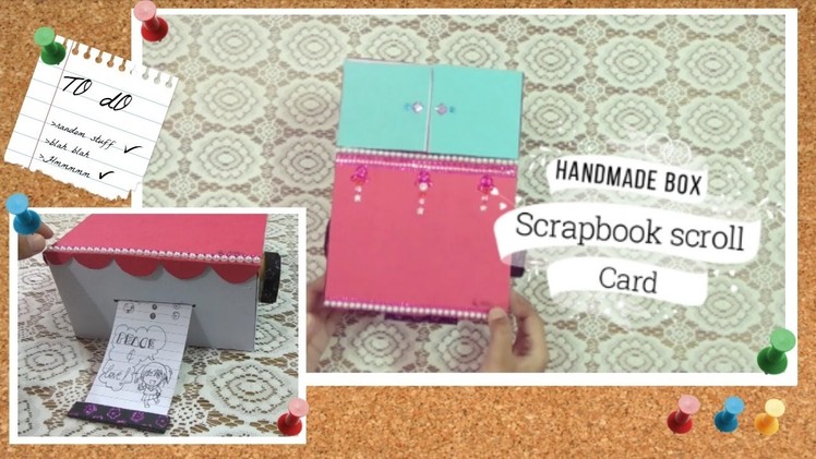 Handmade Scroll Box Card