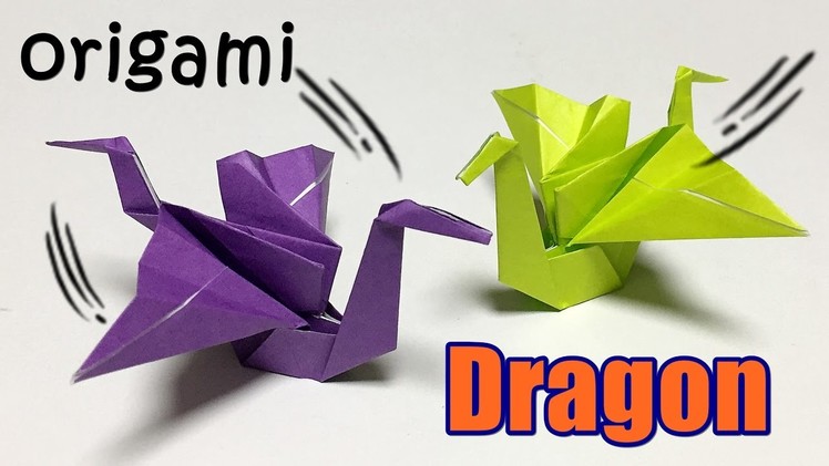 How to make a cool paper dragon | Origami dragon tutorial easy with one piece of paper