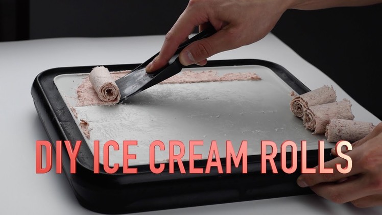 How To Make DIY Red Velvet Ice Cream Rolls At Home - The Ice Plate