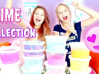Huge Slime Collection by Annie & Hope | Naming Types of DIY Slimes