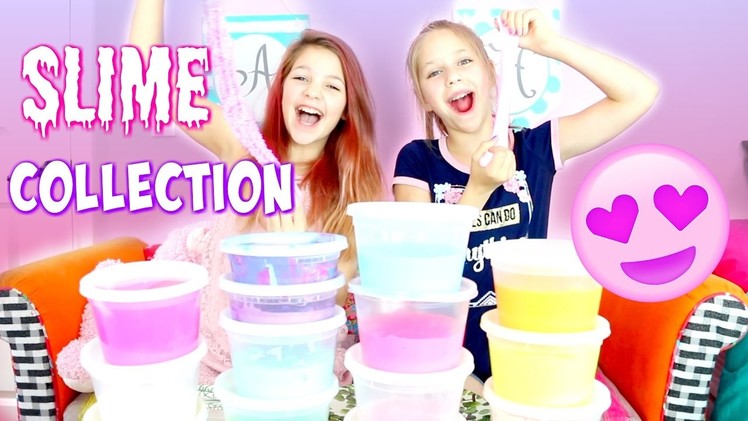 Huge Slime Collection by Annie & Hope | Naming Types of DIY Slimes