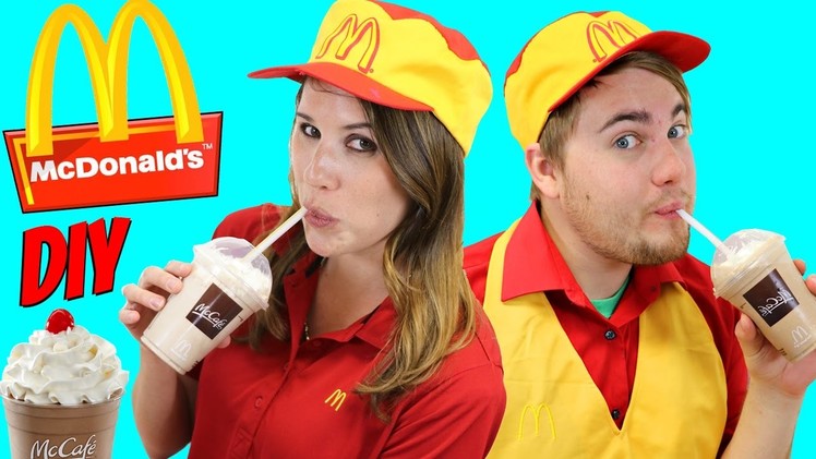 McDonalds Drive Thru DIY Shakes Prank + Kids Happy Meal Magic French Fries Maker DisneyCarToys