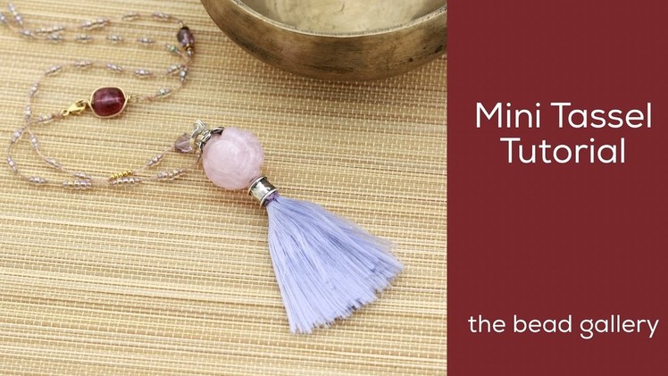 Mini Tassel with One Carded Nylon at The Bead Gallery