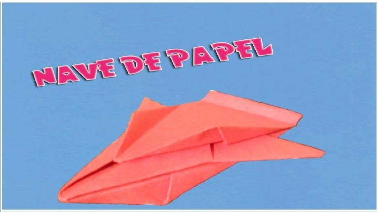 Nave Espacial De Papel (Origami)