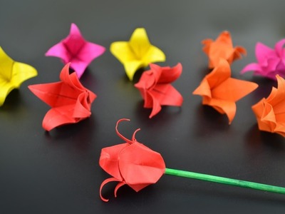 Origami: Flower. Tulip - Instructions in English (BR)