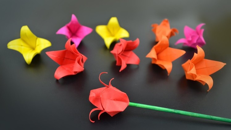Origami: Flower. Tulip - Instructions in English (BR)