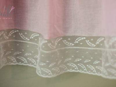 Sewing flat lace to flat fabric | Clear and concise heirloom explanation