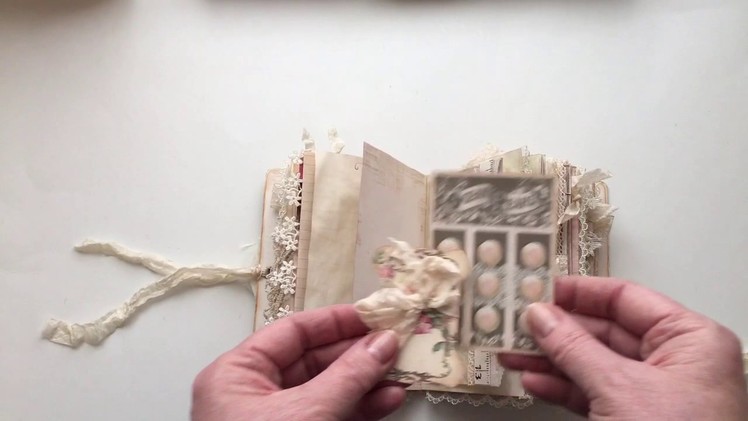 Shabby Chic journal - sewing
