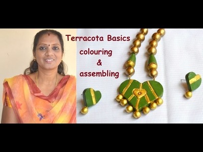 Terracotta Jewelry Basics : How to colouring and assembling