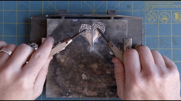 The Making of Silver Spoon Jewelry: SPOON HEART NECKLACE