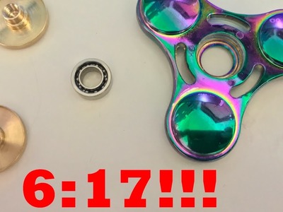 TITANIUM Rainbow Fidget Spinner + 606 Ceramic Bearing