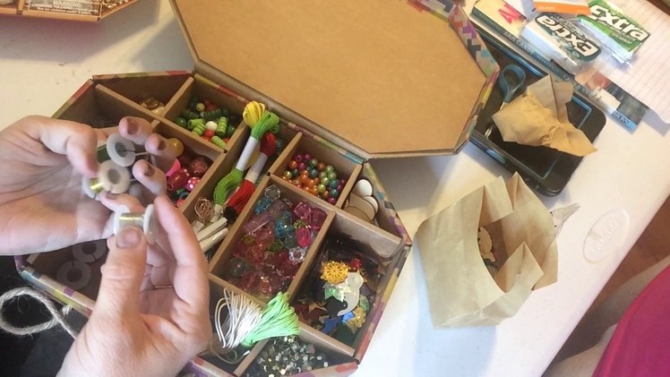 Unboxing " Kid Made Modern" jewelry making kit from Target
