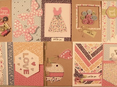 10 Cards 1 Kit - Julie Loves - Patchwork - Craftwork Cards
