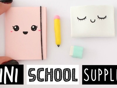 4 DIY REAL MINI SCHOOL SUPPLIES! Cute & Easy!