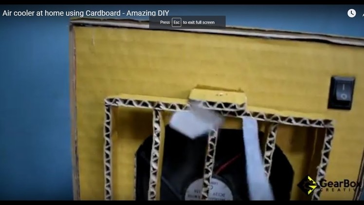 Air cooler at home using Cardboard - Amazing DIY