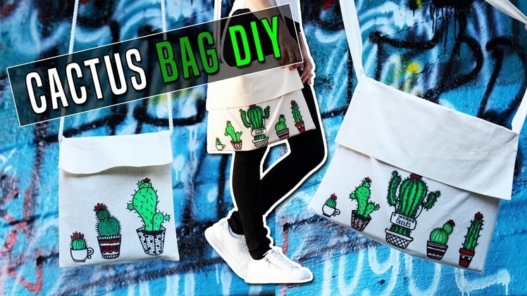 Back to school BAG DIY: Cactus tote bag. Vissza a suliba DIY: Kaktusz táska