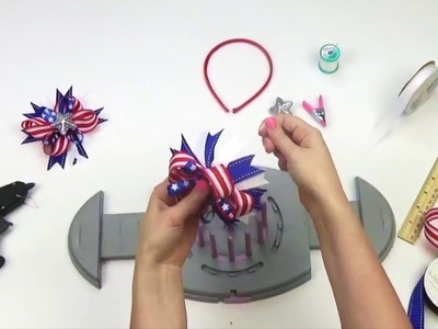 Bow Genius - Patriotic Hair Bow - DIY Bow Maker