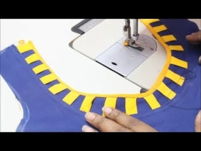 Designer Blouse Cutting And Stitching (DIY) Tamil