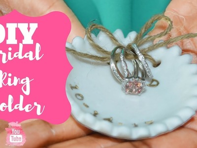 DIY Bridal Ring Holder. Bridal Ring bowl