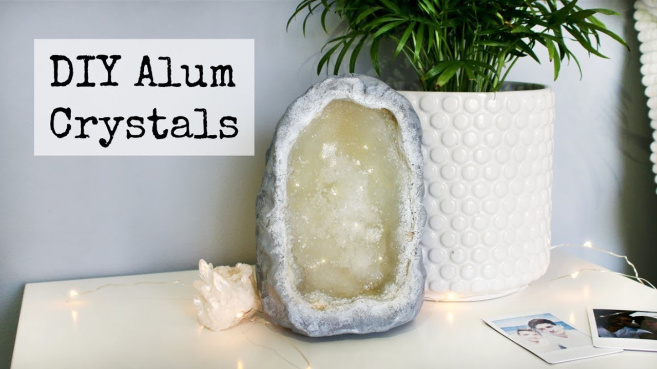 DIY Faux Alum Crystal Geode Tumblr Decor, DanDIY