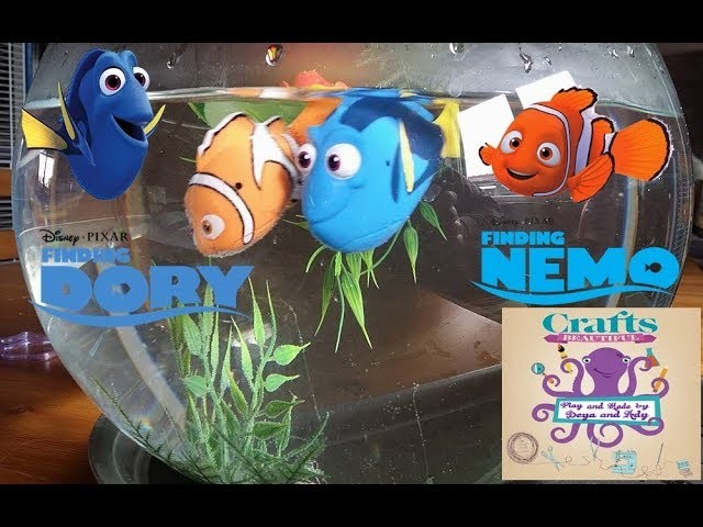 DIY: How to make aquarium for your kids with Robo Fishes Nemo And Dory TUTORIAL