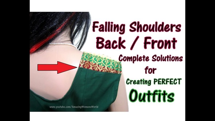 DIY Ideas of How to fix the problem of falling Shoulders Back. Front