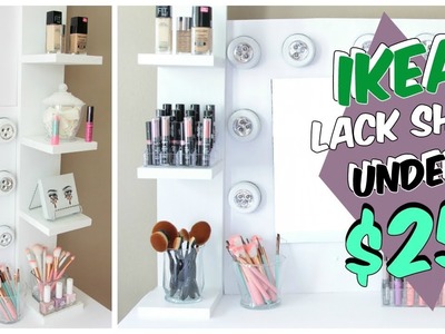DIY IKEA LACK SHELF HACK UNDER $25