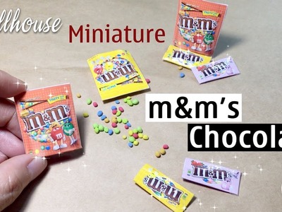 DIY Miniature M&M's Chocolate for Dollhouse