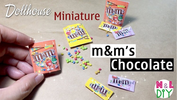 DIY Miniature M&M's Chocolate for Dollhouse