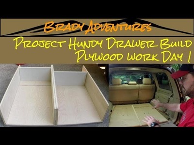 DIY Off Road 4x4 Drawer Build Plywood Work- Day 1